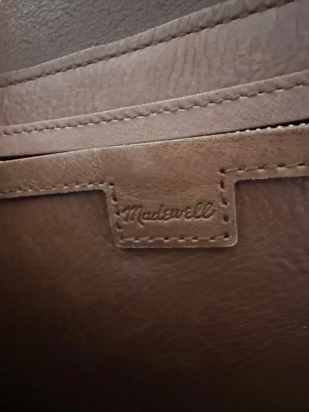Madewell Tan Leather Tote Bag